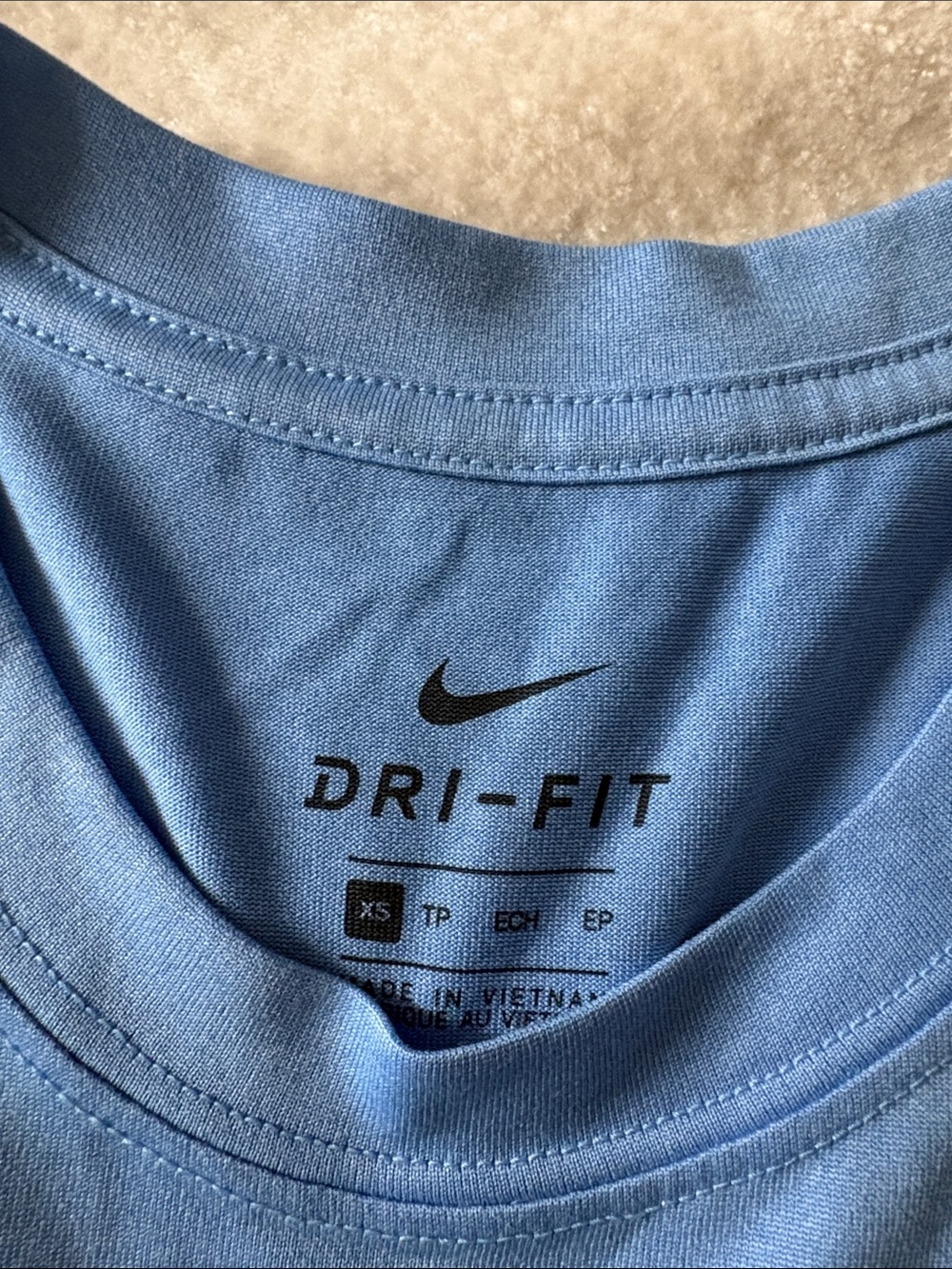Nike Light Blue Long Sleeve Performance Tee - Picture 2 of 4